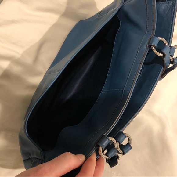 Coach Blue Tote Handbag - Picture 6 of 9